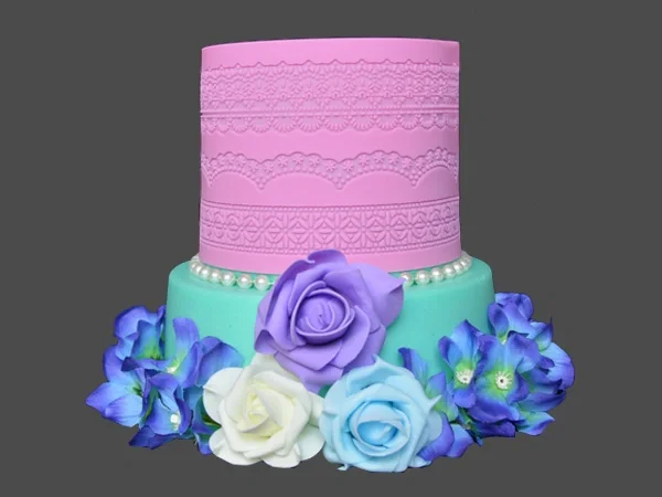 蕾絲裝飾矽膠模具