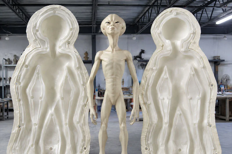 科幻生物全身像矽膠模具